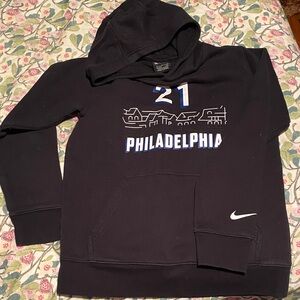 Nike Black and Blue Philadelphia Hoodie